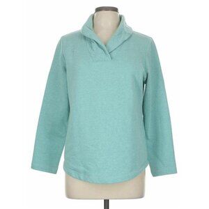 Karen Scott  Women's Pullover Sport Fleece Light Green Top Sz Large New